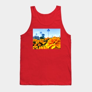 Yellow flowers in the city Tank Top